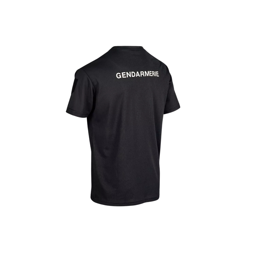 Tee-shirt technique respirant Gendarmerie avec velcros