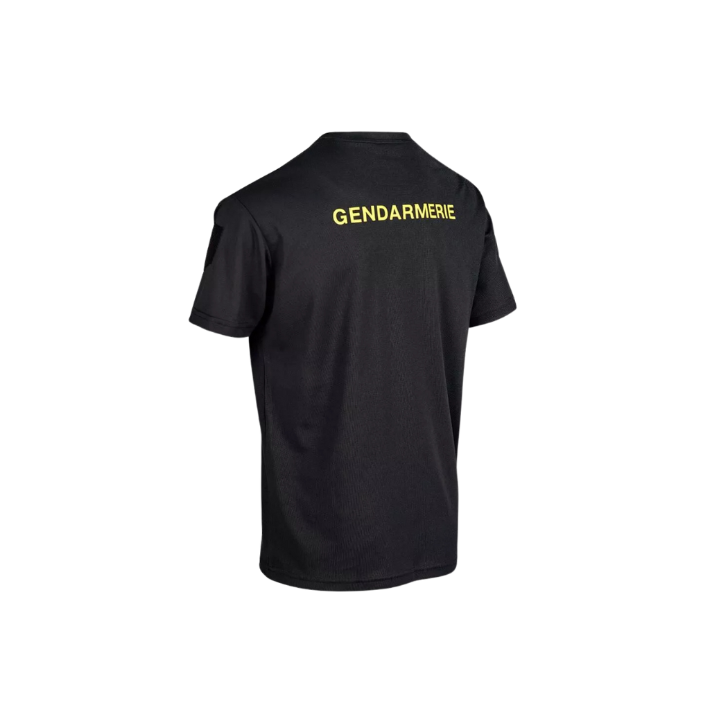 Tee-shirt technique respirant Gendarmerie avec velcros