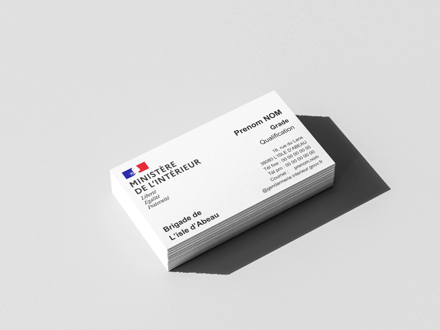 Cartes de visite personnalisées