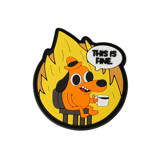 Écusson "tout va bien" en PVC