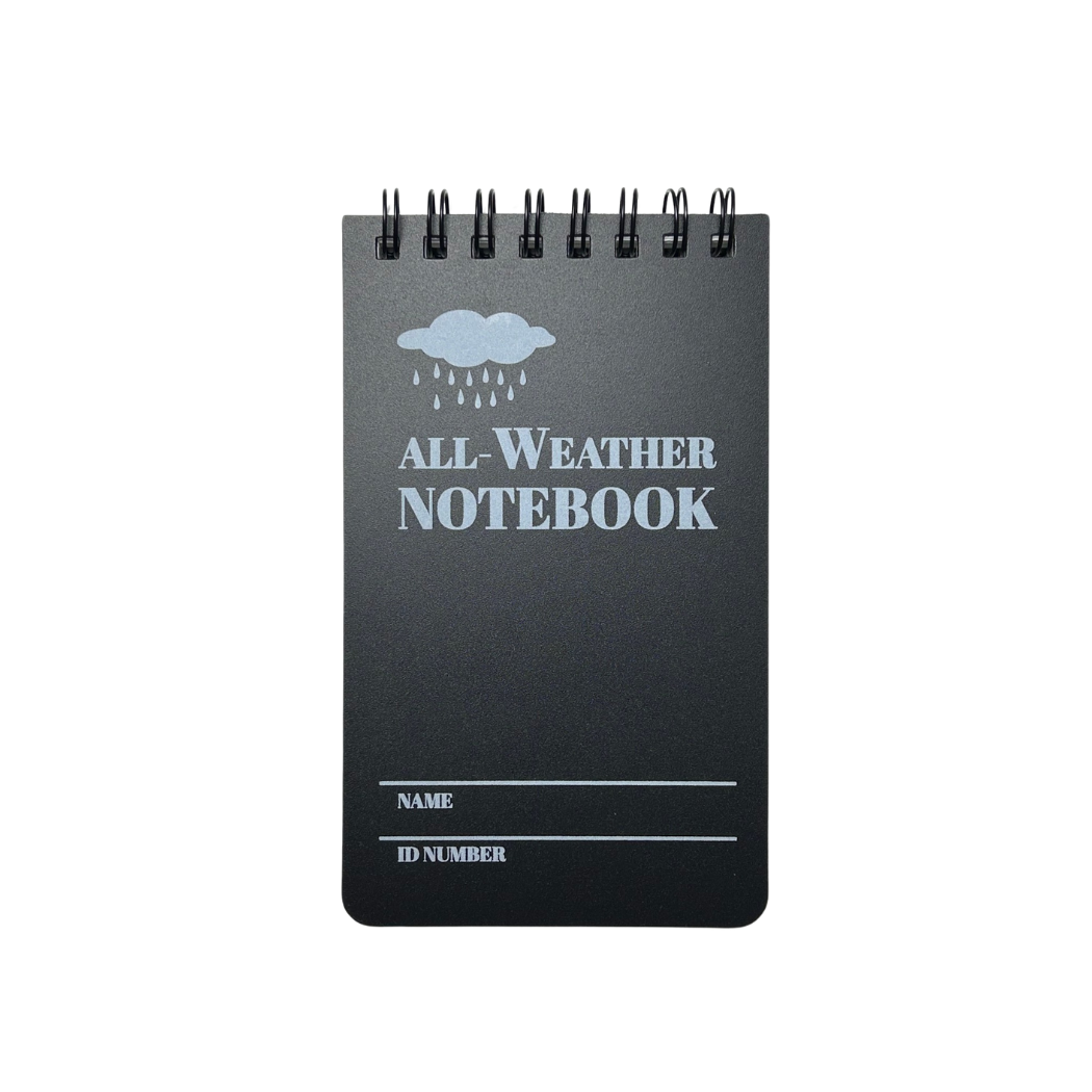 carnet de note imperméable noir