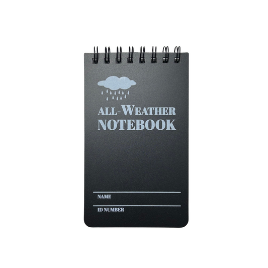 carnet de note imperméable noir