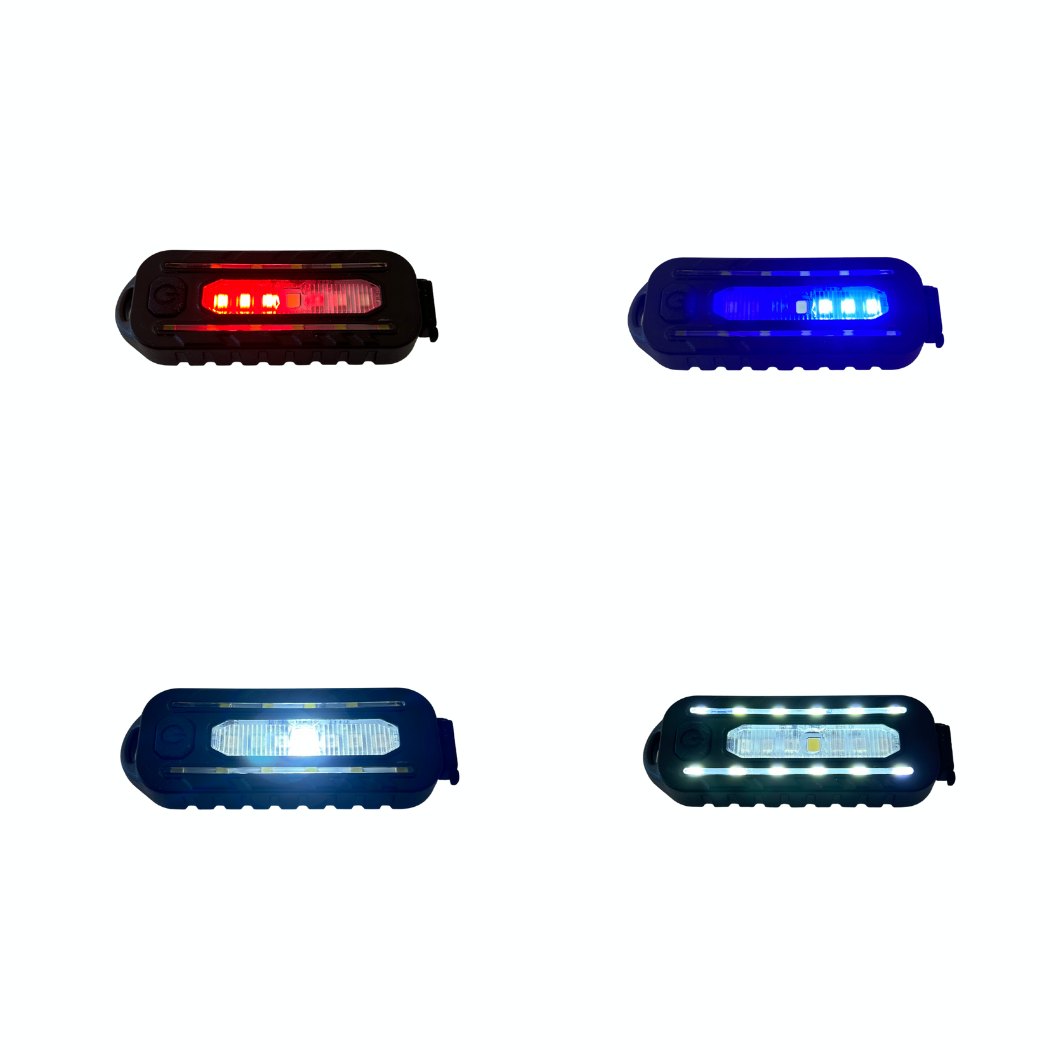 Lampe de gilet tactique - Rechargeable et clipable